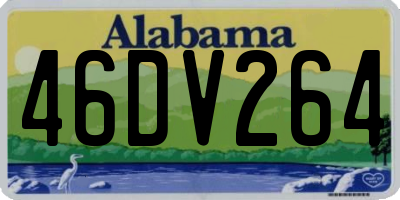 AL license plate 46DV264