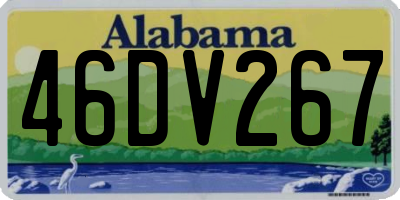 AL license plate 46DV267