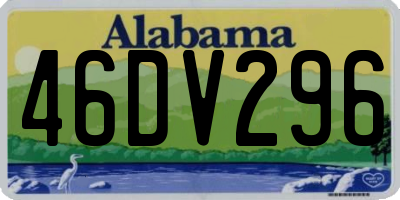 AL license plate 46DV296