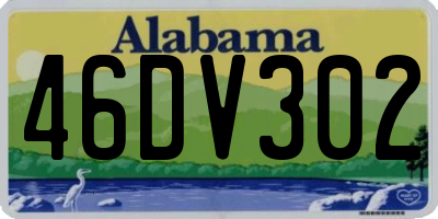 AL license plate 46DV302