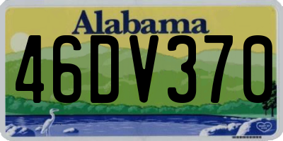 AL license plate 46DV370
