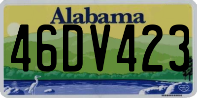AL license plate 46DV423