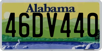 AL license plate 46DV440
