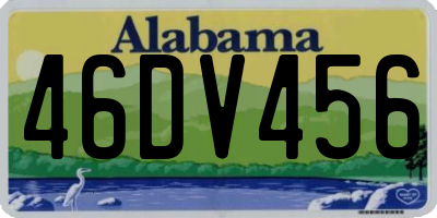 AL license plate 46DV456