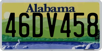 AL license plate 46DV458