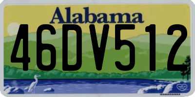 AL license plate 46DV512