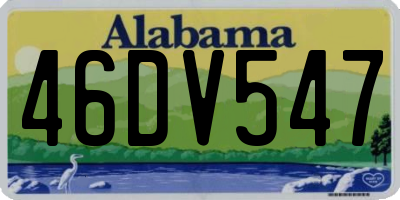 AL license plate 46DV547