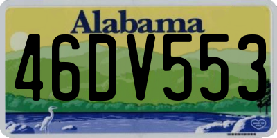 AL license plate 46DV553