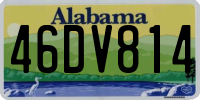 AL license plate 46DV814