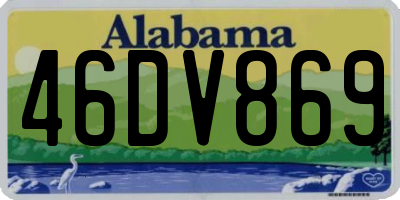AL license plate 46DV869