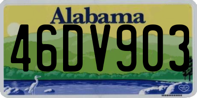 AL license plate 46DV903