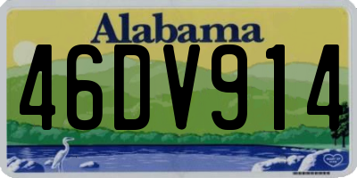 AL license plate 46DV914