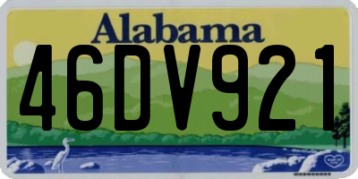 AL license plate 46DV921