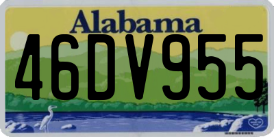 AL license plate 46DV955