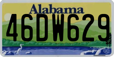 AL license plate 46DW629
