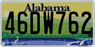 AL license plate 46DW762