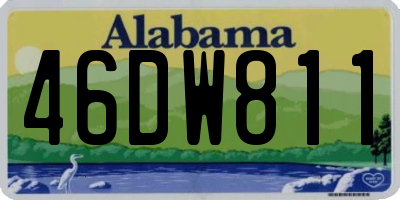 AL license plate 46DW811