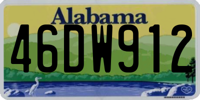 AL license plate 46DW912