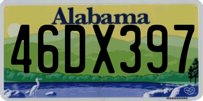 AL license plate 46DX397