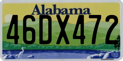 AL license plate 46DX472