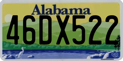 AL license plate 46DX522