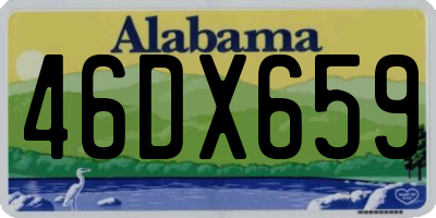 AL license plate 46DX659