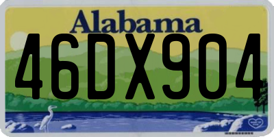 AL license plate 46DX904