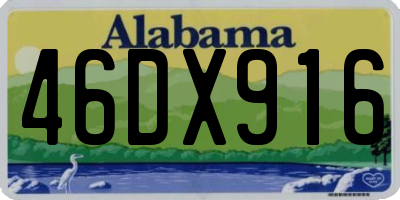 AL license plate 46DX916