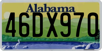 AL license plate 46DX970