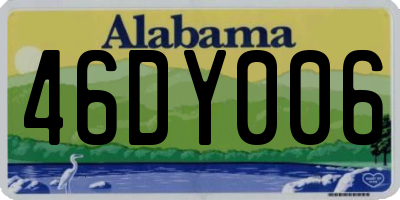 AL license plate 46DY006