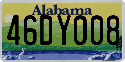 AL license plate 46DY008