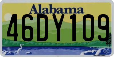 AL license plate 46DY109