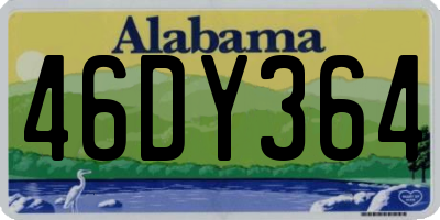 AL license plate 46DY364