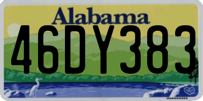 AL license plate 46DY383