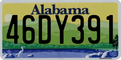AL license plate 46DY391