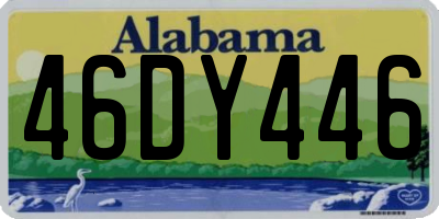 AL license plate 46DY446