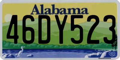 AL license plate 46DY523