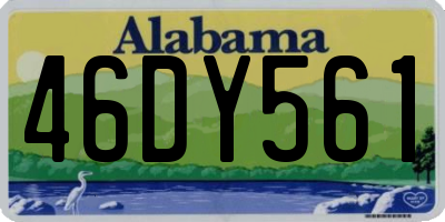 AL license plate 46DY561