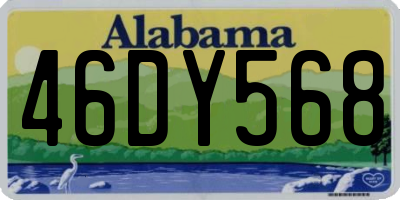 AL license plate 46DY568