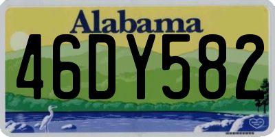 AL license plate 46DY582