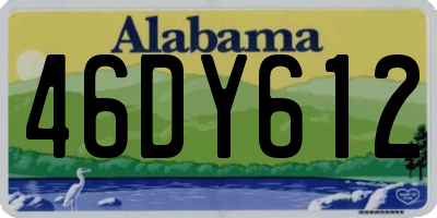 AL license plate 46DY612