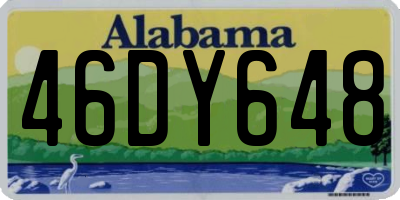 AL license plate 46DY648