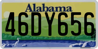 AL license plate 46DY656