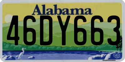 AL license plate 46DY663