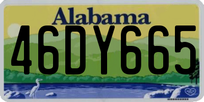 AL license plate 46DY665