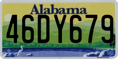 AL license plate 46DY679