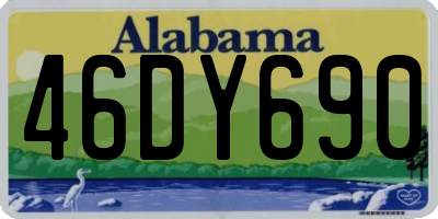 AL license plate 46DY690