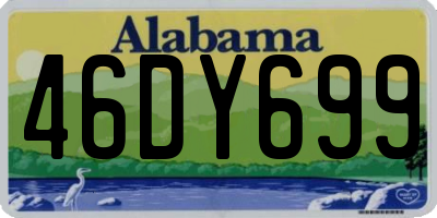 AL license plate 46DY699