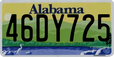 AL license plate 46DY725