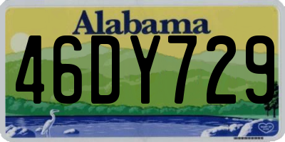 AL license plate 46DY729